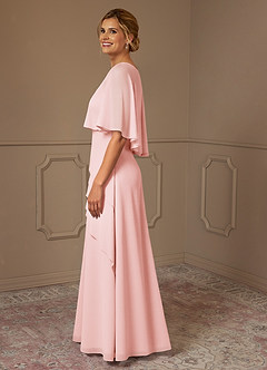 Azazie Bowie Mother of the Bride Dresses Blushing Pink A-Line Chiffon Dress image4