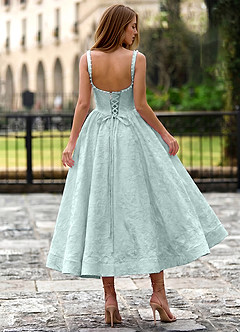 Sephone Menthe Verte Robe longue maxi en jacquard ornée de perles et de strass image2
