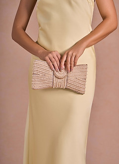 front Beaded Bowtie Clutch
