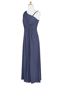 Azazie Brooke Junior Stormy A-Line Pleated Mesh Dress image7