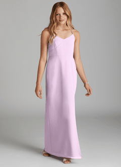 Azazie Becca Junior Robe Sirène en Mousseline de soie Frostiges Flieder image5