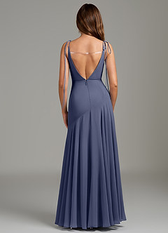 Azazie Dawn Bridesmaid Dresses Stormy Mermaid Pleated Chiffon Dress image5