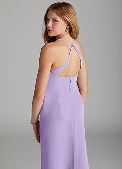 Azazie Becca Junior Lilac Mermaid Chiffon Dress image2