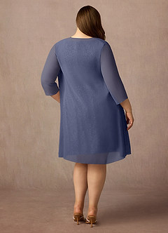 Azazie Beth Mother of the Bride Dresses Stormy A-Line Scoop Sequins Chiffon Dress image11