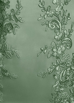 Azazie Franny Abiti per la Madre della Sposa Abito Tubino in Raso Elasticizzato Pizzo Matcha image6