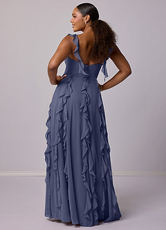 Barbie ♥ Azazie Bridesmaid Dresses Stormy A-Line with Pockets Chiffon Dress image8