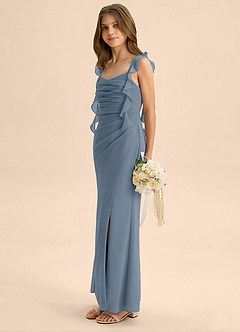 Azazie Jessamine Junior Twilight Mermaid Sweetheart Neckline Chiffon Dress image5