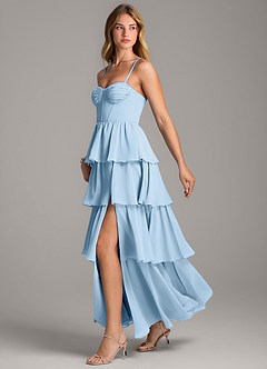 Azazie Alanna Bridesmaid Dresses Sky Blue A-Line Sweetheart Neckline Chiffon Dress image4