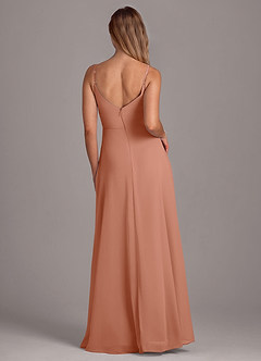 Azazie Amina Bridesmaid Dresses MAI TAI A-Line Chiffon Dress image2