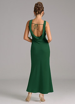 Azazie Rylina 신부 들러리 드레스 인어 주름진 쉬폰 발목 길이 드레스 image6