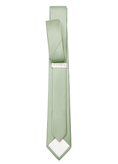 front Matte Satin Skinny Tie