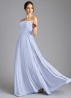 Azazie Mariana Jurken voor bruidsmeisjes Jurk van Chiffon met A-Lijn Strapless Lavendel image4