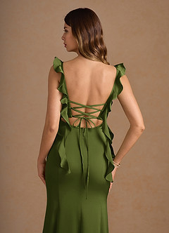 Vestido Verde Oliva Largo Lilibet image6