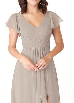 Azazie Omari Bridesmaid Dresses Frost A-Line Chiffon Dress image5