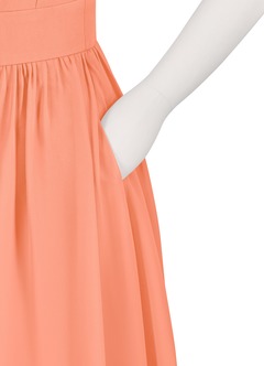 Azazie Molly Junior Sunset A-Line Pleated Chiffon Dress image10