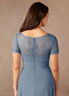 Azazie Polly Mother of the Bride Dresses Twilight A-Line Lace Chiffon Dress image9
