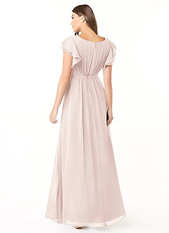 Azazie Daphne Abiti da damigella modesti Abito A-Line Arricciato Chiffon Floor-Length image2