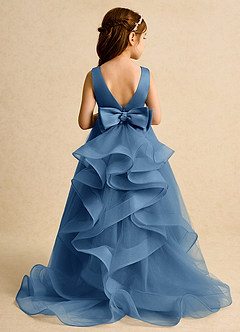 Azazie Lior Flower Girl Dresses Twilight Ball-Gown Pleated Tulle Dress image8