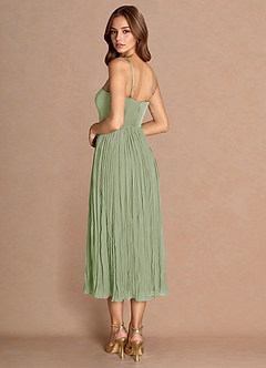Vestido Verde Claro Midi Lorie image2