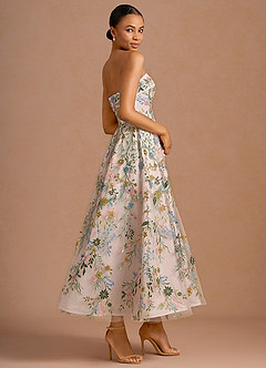 Evangeline Blush Pink Multi Maxi Dress image3