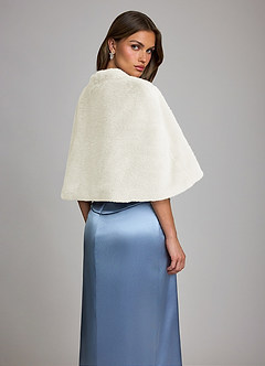 front Faux Fur Short Swing Capelet