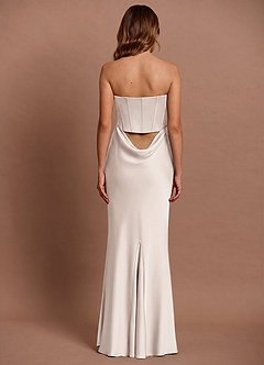 Vestido Crema Largo Lirielle  image3