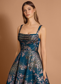 Arielle Teal Floral Maxi Dress image5