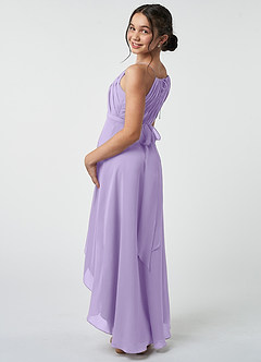 Azazie Oaklynn Junior Lilac A-Line Pleated Chiffon Dress image5