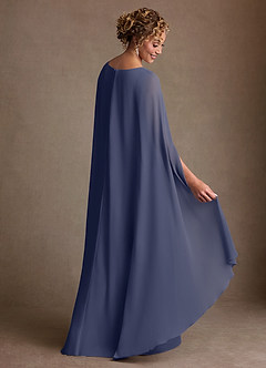 Azazie Boudica Suknie dla Matki Panny Młodej Linia A Pofałdowany Szyfon Długość podłogi Sukienka image4