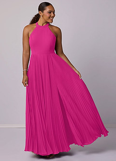 Barbie ♥ Azazie Bridesmaid Dresses A-Line Pleated Chiffon Floor-Length Dress image9