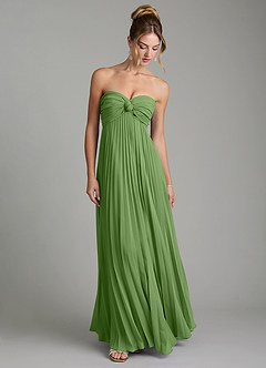 Azazie Tempest Brautjungfernkleider Wandelbar Empire Korsett Chiffon Kleid Basilikum image3