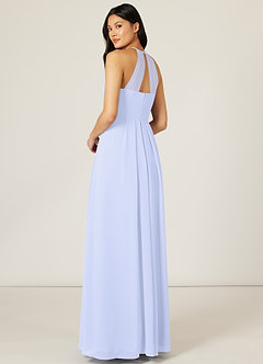 Azazie Sarah Venta Final Vestido de Lavanda de Gasa de Imperio con Plisado image5