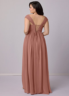 Barbie ♥ Azazie Bridesmaid Dresses Cedar Rose A-Line Corset Chiffon Dress image10