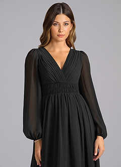 Maxi jurk Myah Zwart image6