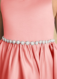 Azazie Julietta vestidos de niña de las flores Vestido de Coral de Tul de Princesa con Convertible image10