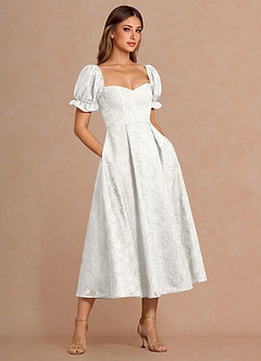 Lanthe White Midi Dress image3