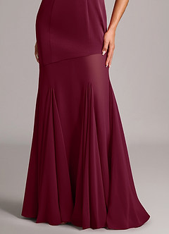 Azazie Uma Bridesmaid Dresses Mulberry Mermaid Strapless Chiffon Convertible Dress image6