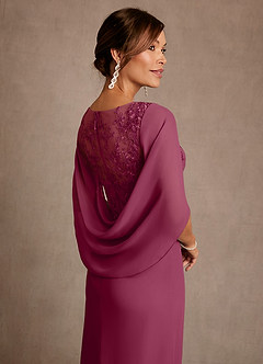 Azazie Forums Mother of the Bride Dresses Mulberry A-Line Lace Dress image5