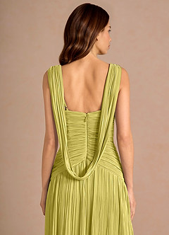 Vestido De Color Amarillo Pálido Maxi Quellia image6