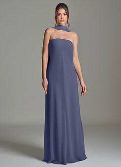 Azazie Ilana Bridesmaid Dresses Stormy A-Line Strapless Chiffon Dress image4