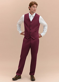 front James Bourgogne Kostymväst