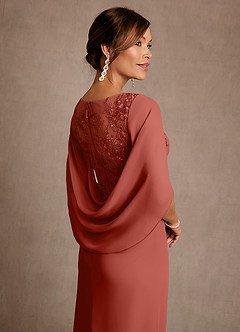 Azazie Santa Clara Moeder van de bruid jurken A-Lijn Jurk van Kant Terracotta image6