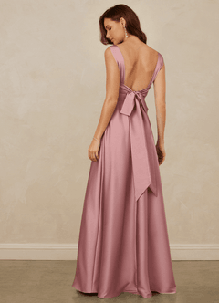 Christian Siriano Bridal for Azazie 1001 Brautjungfernkleider A-Linie Herzausschnitt Stretch-Satin Kleid Altrosa image5