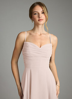 Azazie Ayla Abiti da Damigella Abito A-Line in Chiffon Scollo a Cuore Petalo Di Rosa image3