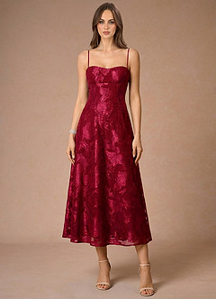 Vestido Rojo Rubí Midi Hollis image4
