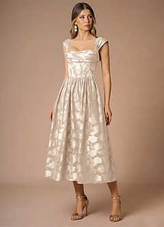 Dana Cream Midi Dress image5