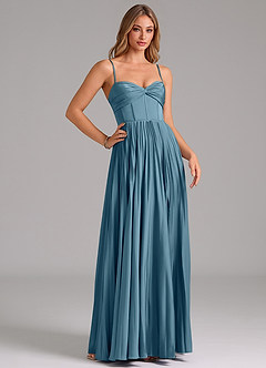 Azazie Tyla Bridesmaid Dresses Bermuda A-Line Sweetheart Neckline Stretch Satin Dress image3