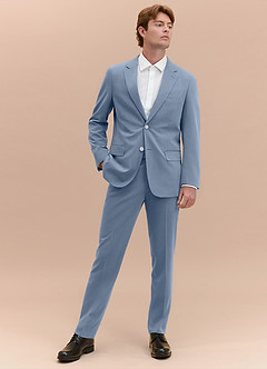 front William Dusty Blue Comfort Blend Suit