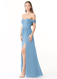 Azazie Millie Final Sale Agave A-Line Sweetheart Neckline Chiffon Convertible Dress image5