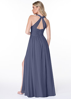 Azazie Jaclyn Bridesmaid Dresses Stormy A-Line Pleated Chiffon Dress image6